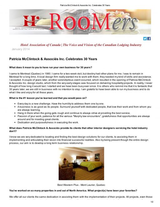 PMA Design – 30 years anniversary Interview